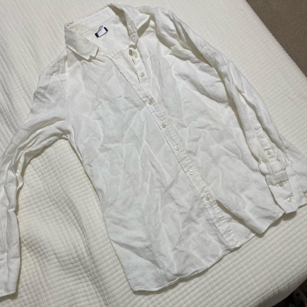 J crew linen button up